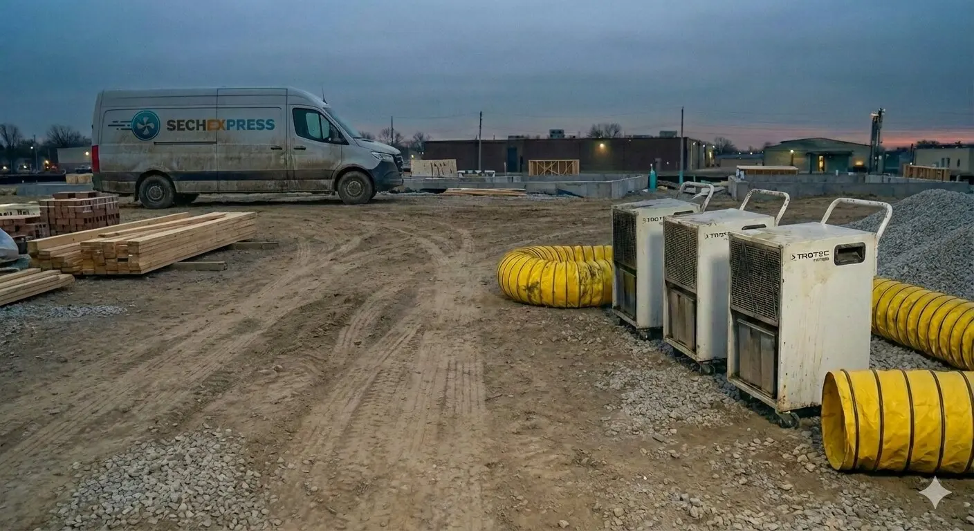 Séchage de chantier